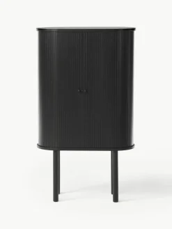 Westwing Collection Highboard Calary mit geriffelter Front