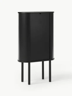 Westwing Collection Highboard Calary mit geriffelter Front