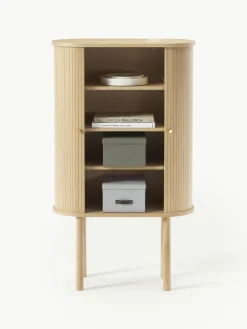Westwing Collection Highboard Calary mit geriffelter Front