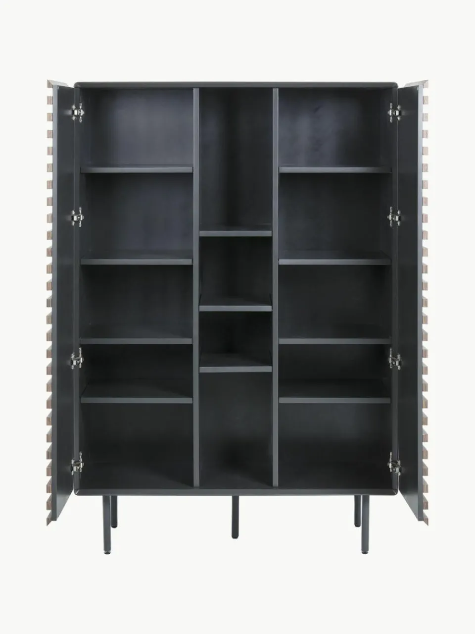 Westwing Highboard Kesia mit Walnussfurnier