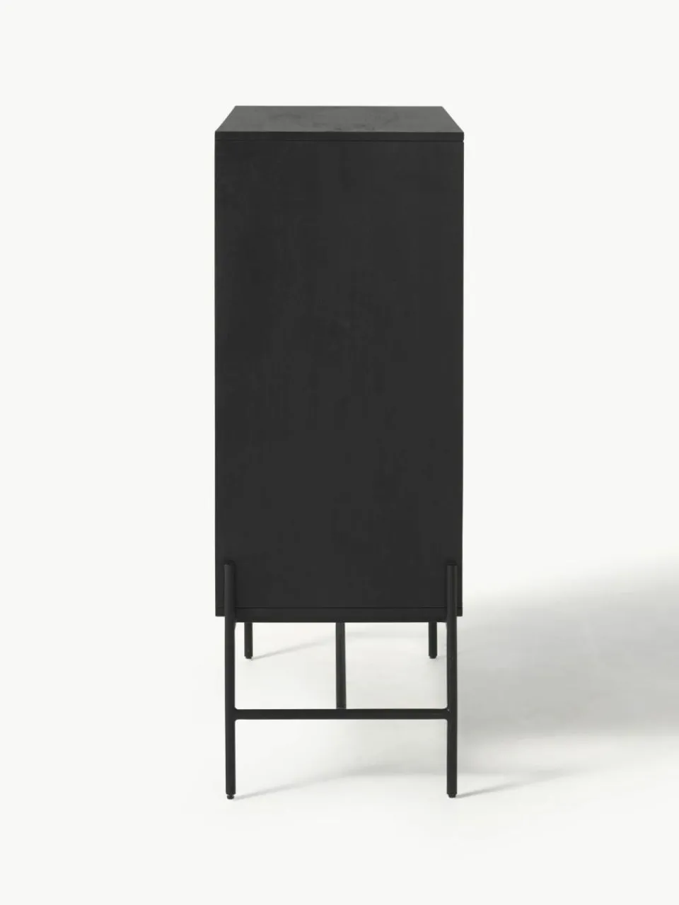 Westwing Collection Highboard Vienna mit Wiener Geflecht