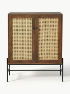 Westwing Collection Highboard Vienna mit Wiener Geflecht