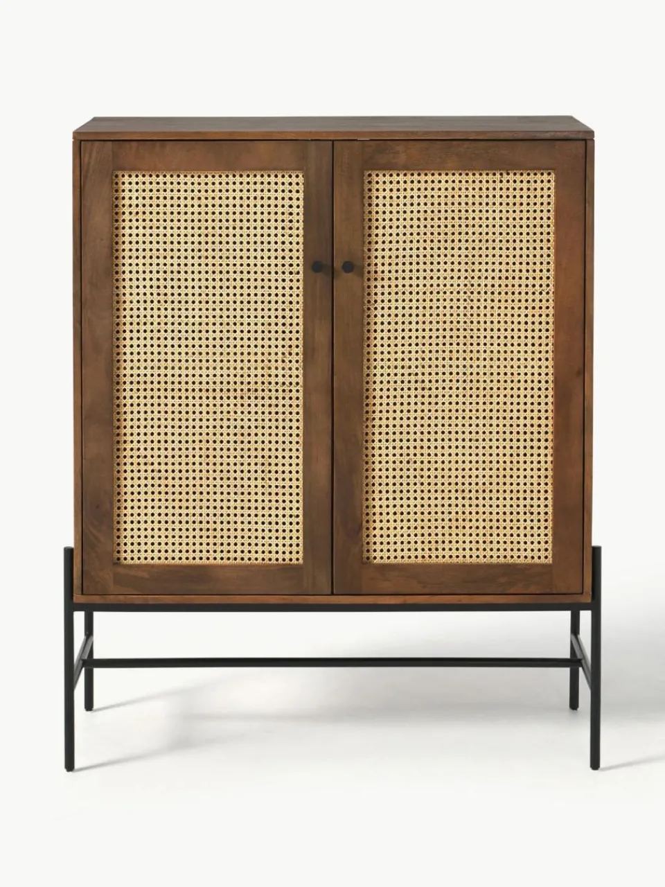 Westwing Collection Highboard Vienna mit Wiener Geflecht