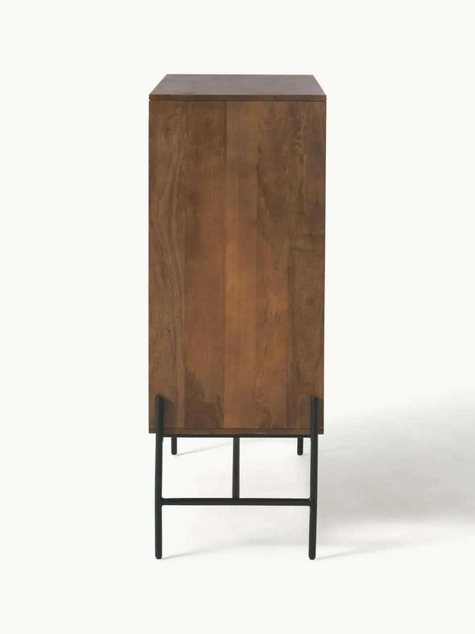 Westwing Collection Highboard Vienna mit Wiener Geflecht