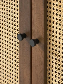 Westwing Collection Highboard Vienna mit Wiener Geflecht