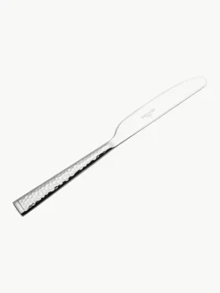 Villeroy & Boch Hochglanzpoliertes Besteck-Set Blacksmith mit gehämmerten Griffen, 6 Personen (30-tlg.)