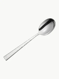 Villeroy & Boch Hochglanzpoliertes Besteck-Set Blacksmith mit gehämmerten Griffen, 6 Personen (30-tlg.)