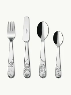 Kinder Villeroy & Boch Hochglanzpoliertes Kinderbesteck-Set Roar Like A Lion, 1 Person (4-tlg.)