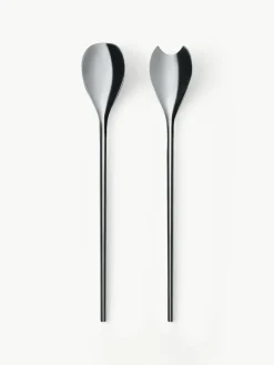 Alessi Hochglanzpoliertes Salatbesteck Human