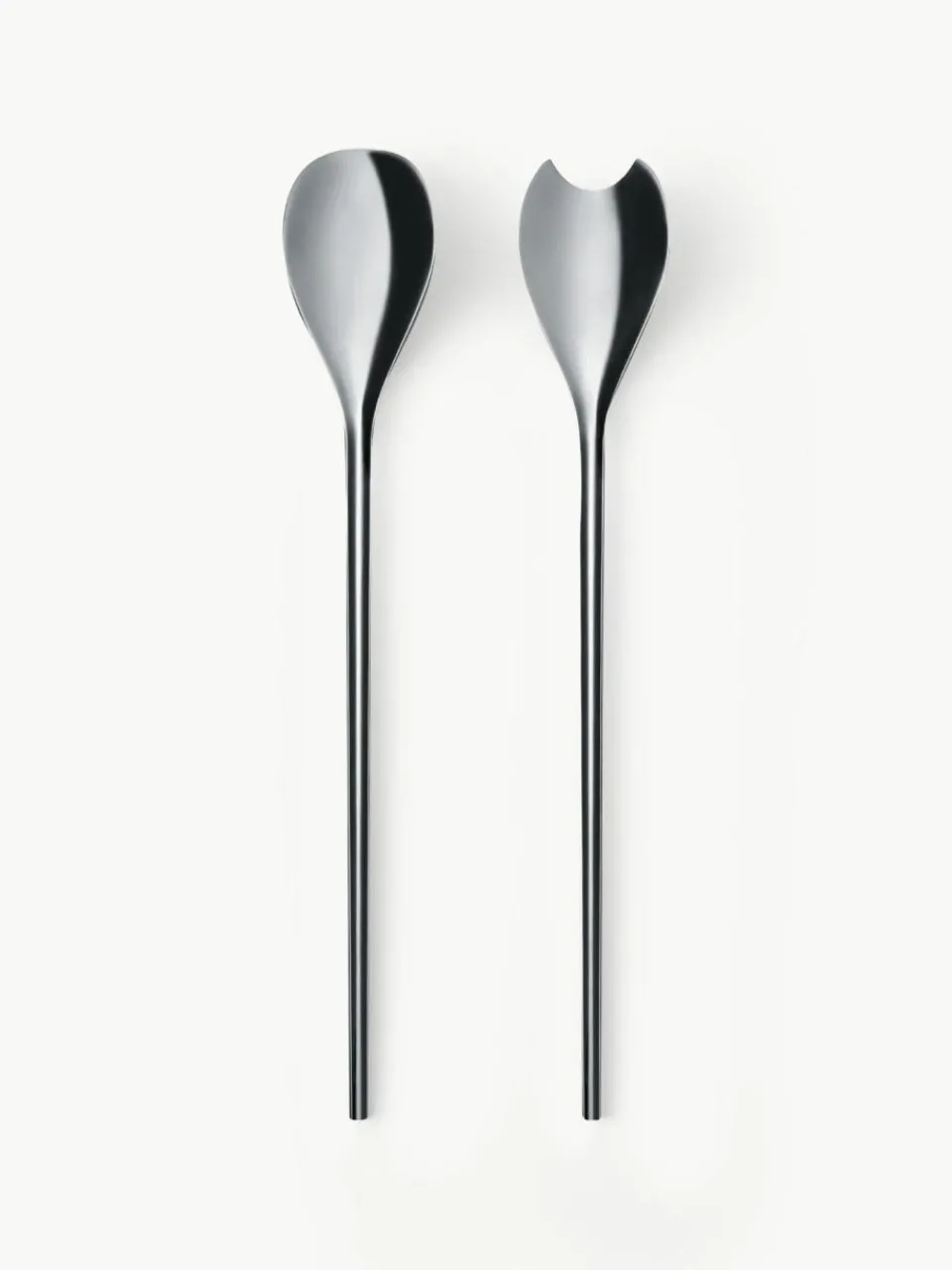 Alessi Hochglanzpoliertes Salatbesteck Human