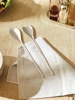Alessi Hochglanzpoliertes Salatbesteck Human