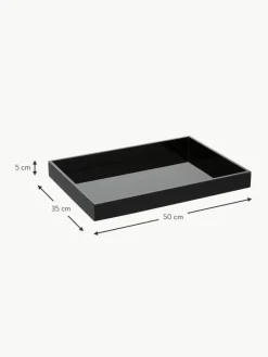 Westwing Collection Hochglanz-Tablett Hayley, B 50 cm