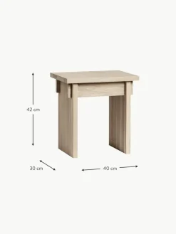 Kristina Dam Hocker Japanese aus Eichenholz