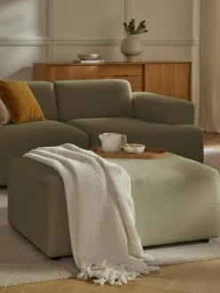 Westwing Collection Hocker Melva, B 99 x T 72 cm