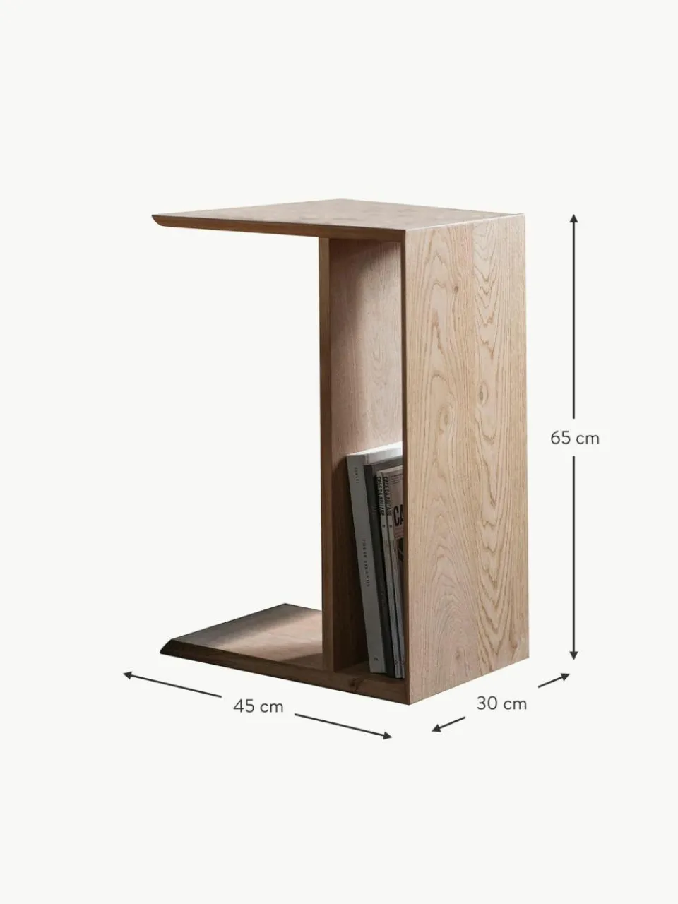 Westwing Holz-Beistelltisch Milano