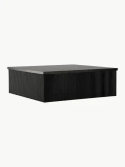 Westwing Holz-Couchtisch Lenox mit Rillenrelief