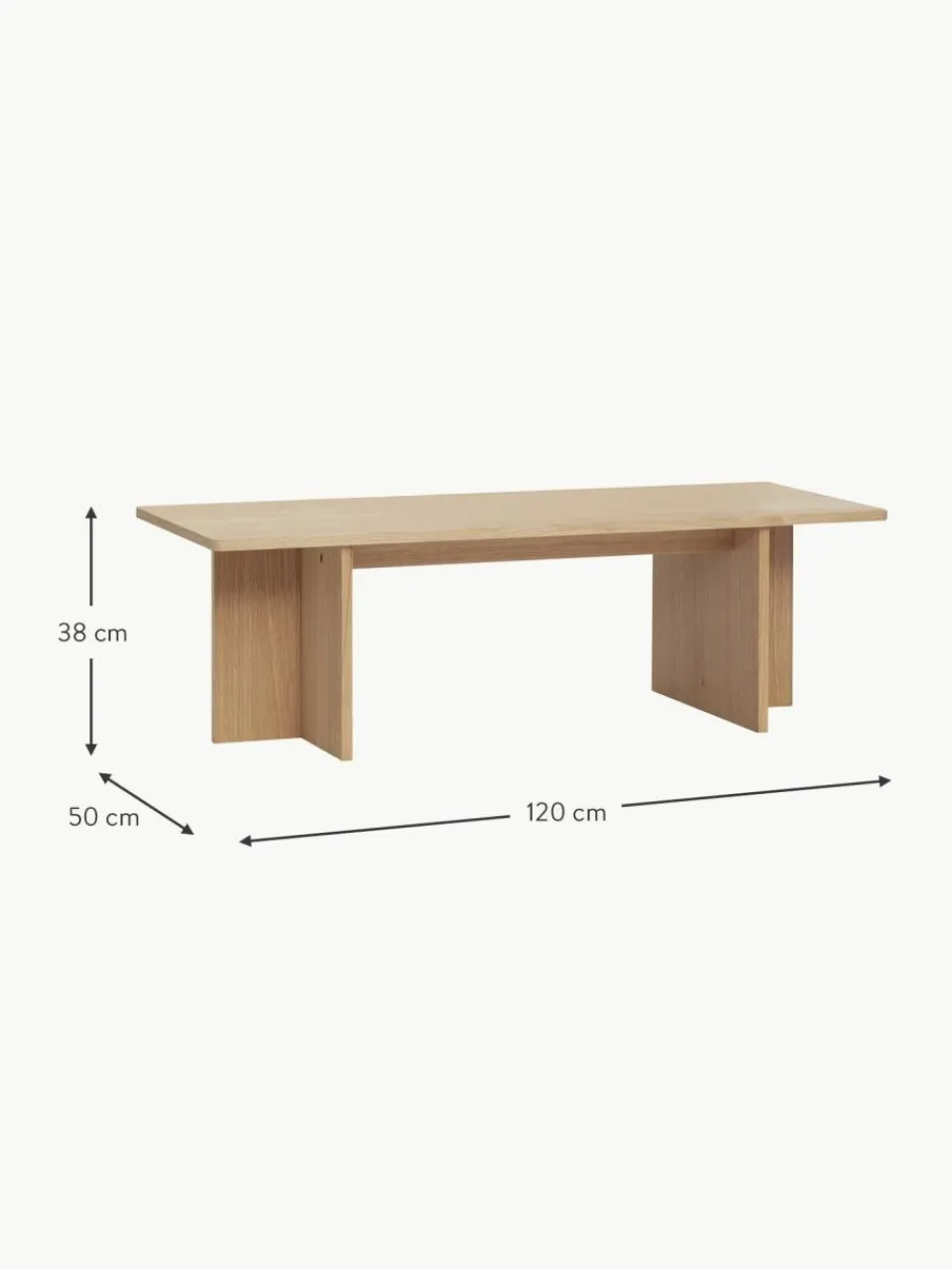 Hübsch Holz-Couchtisch Split