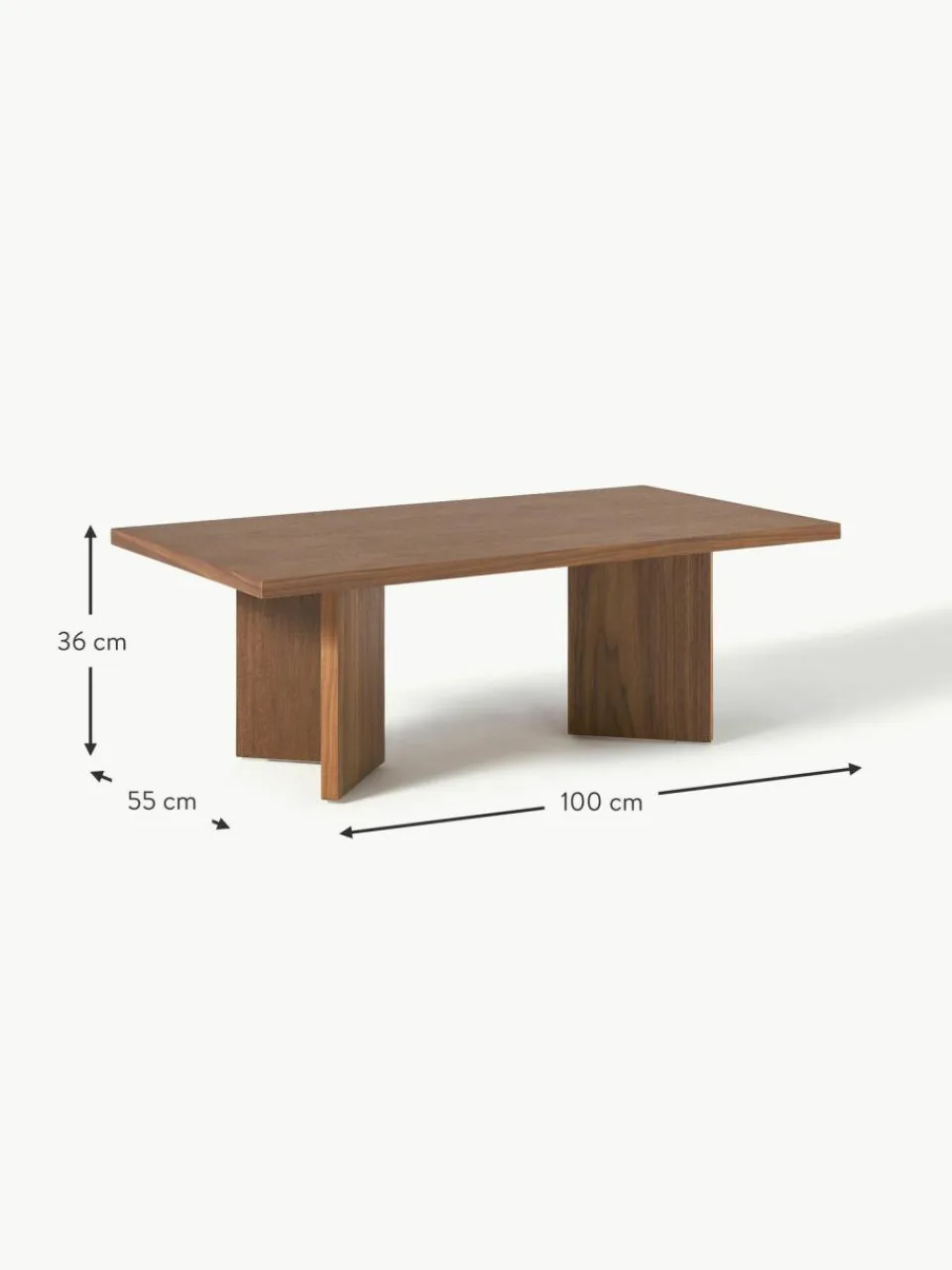 Westwing Collection Holz-Couchtisch Toni