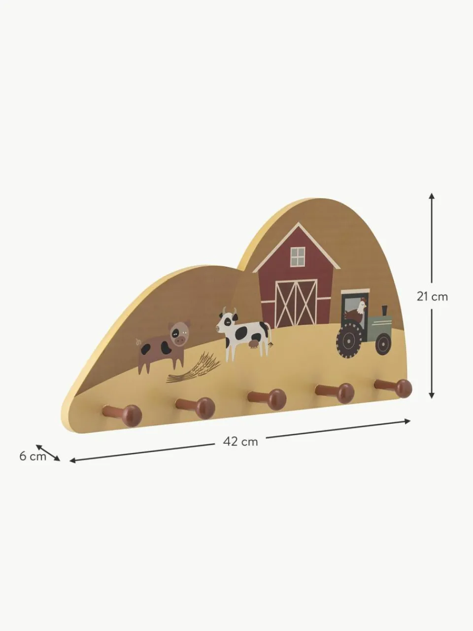 Kinder Bloomingville mini Holz-Garderobenleiste Billy