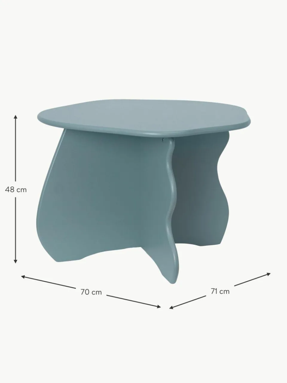 Kinder ferm LIVING Kids Holz-Kindertisch Slope in organischer Form