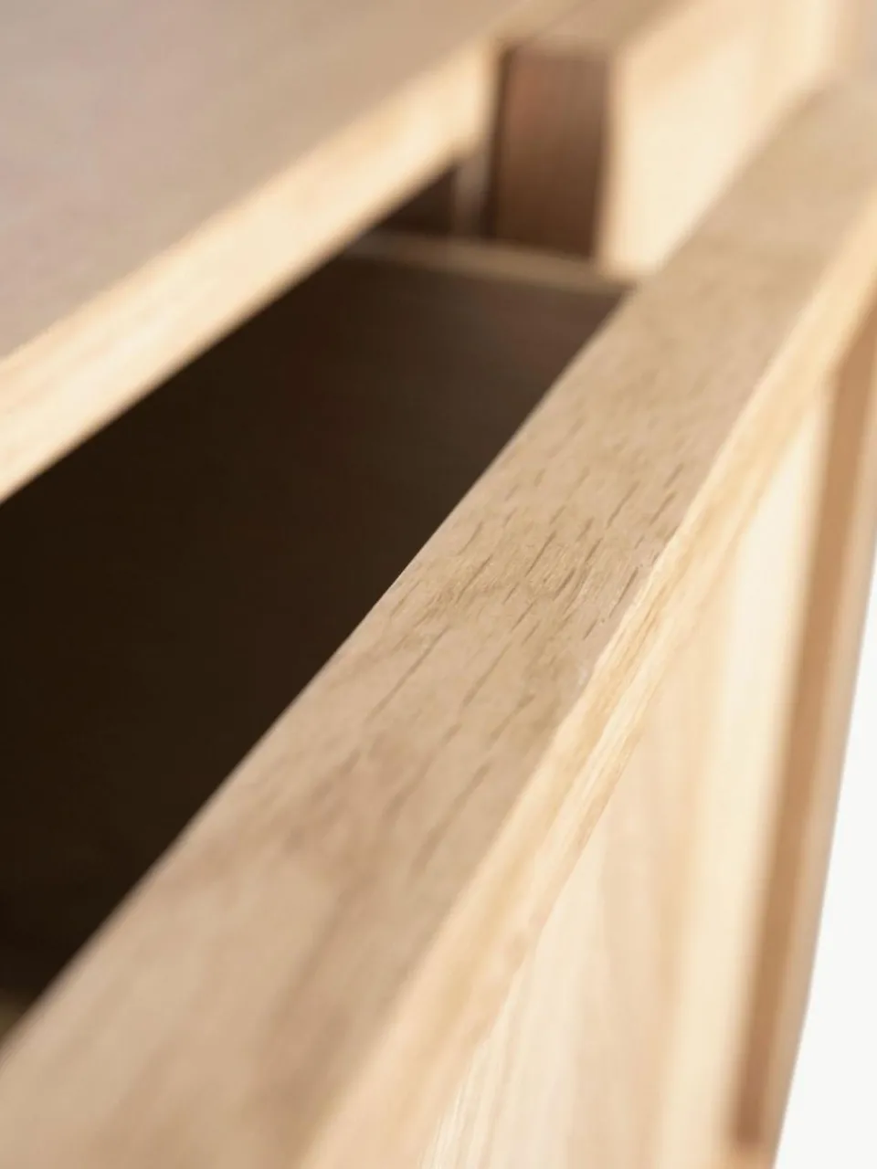 Hübsch Holz-Konsole Herringbone mit Fischgrätmuster