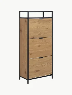 Westwing Holz-Schuhschrank Seaford mit Klappfächern