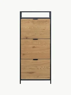 Westwing Holz-Schuhschrank Seaford mit Klappfächern