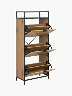 Westwing Holz-Schuhschrank Seaford mit Klappfächern