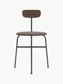 Audo Copenhagen Holzstuhl Afteroom mit Metall-Gestell
