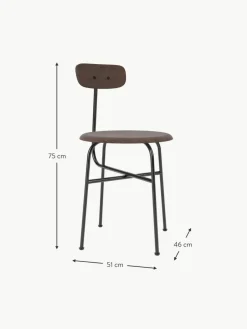 Audo Copenhagen Holzstuhl Afteroom mit Metall-Gestell