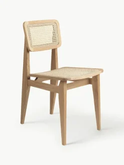 GUBI Holzstuhl C-Chair aus Eichenholz mit Wiener Geflecht
