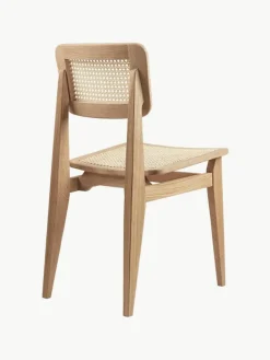 GUBI Holzstuhl C-Chair aus Eichenholz mit Wiener Geflecht