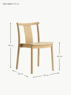 Audo Copenhagen Holzstuhl Merkur aus