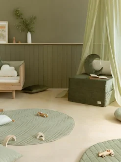 Kinder Nobodinoz 3in1 Samt-Schlafmatratze, Sitzsack und Spieltisch Sleepover