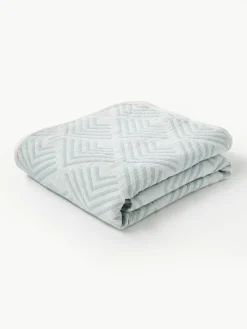 Westwing Collection Jacquard-Tagesdecke Milano mit grafischem Muster