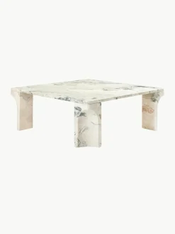GUBI Kalkstein-Couchtisch Doric, B 80 cm