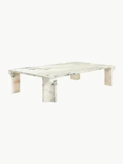 GUBI Kalkstein-Couchtisch Doric, B 140 cm
