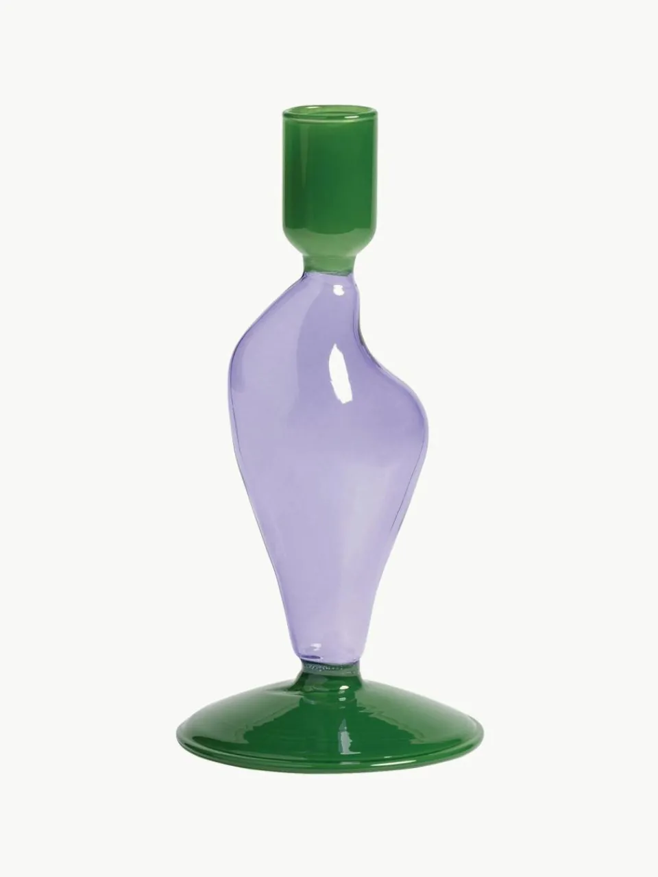 &k amsterdam Kerzenhalter Flux aus Glas