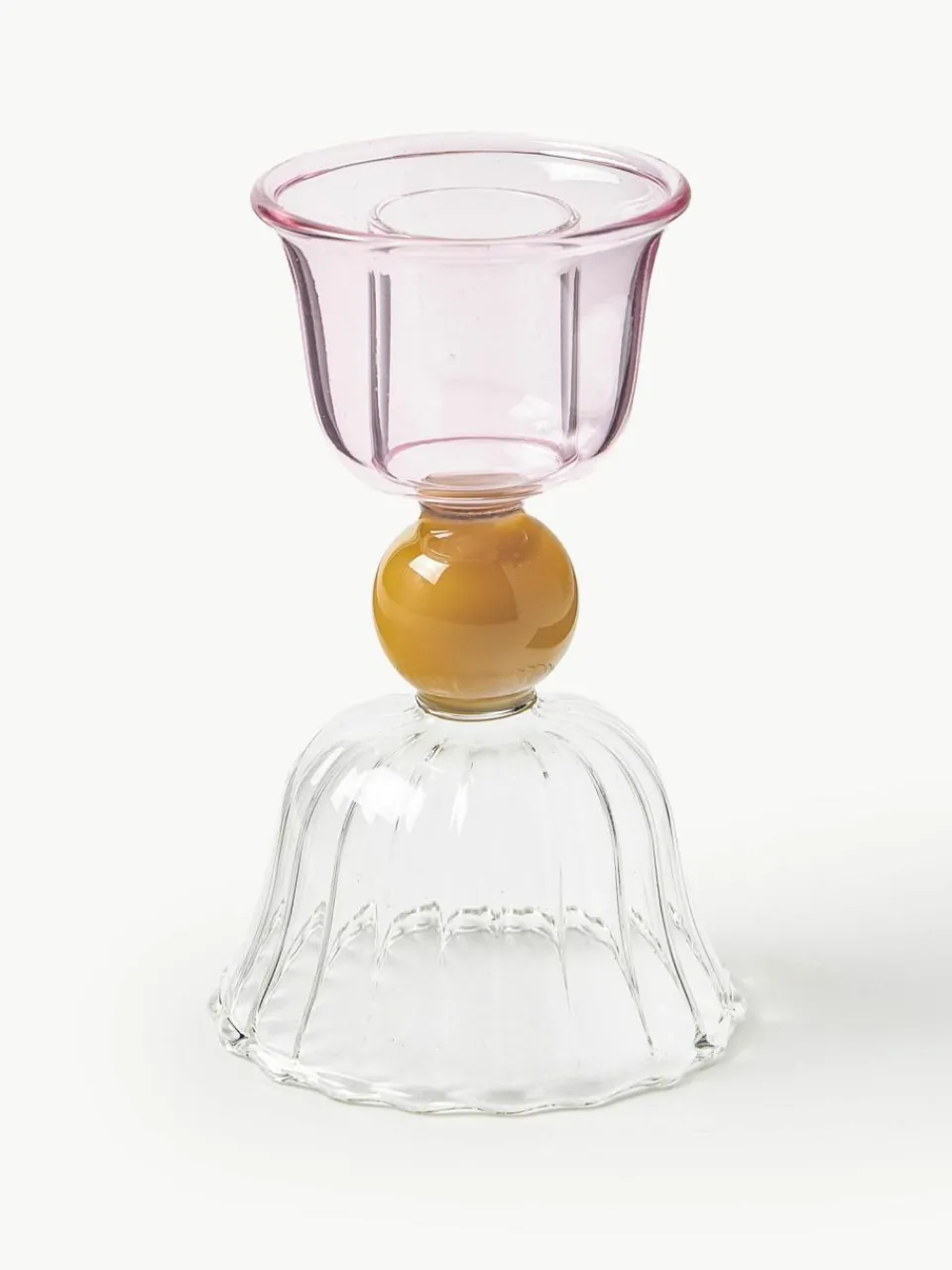 &k amsterdam Kerzenhalter Perle aus Borosilikatglas