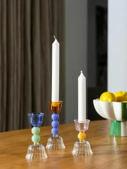 &k amsterdam Kerzenhalter Perle aus Borosilikatglas