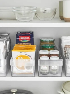 Yamazaki Kühlschrank-Organizer Tower mit Trennwänden