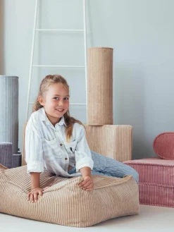 Kinder Wigiwama Kinder-Bodenkissen Sugar aus Cord