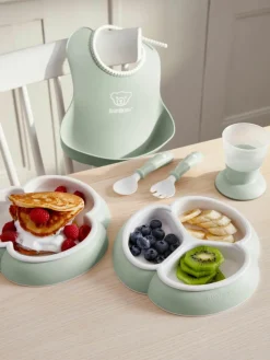 Kinder BabyBjörn Kindergeschirr Bliss mit Lätzchen, 8er-Set