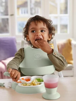 Kinder BabyBjörn Kindergeschirr Bliss mit Lätzchen, 4er-Set