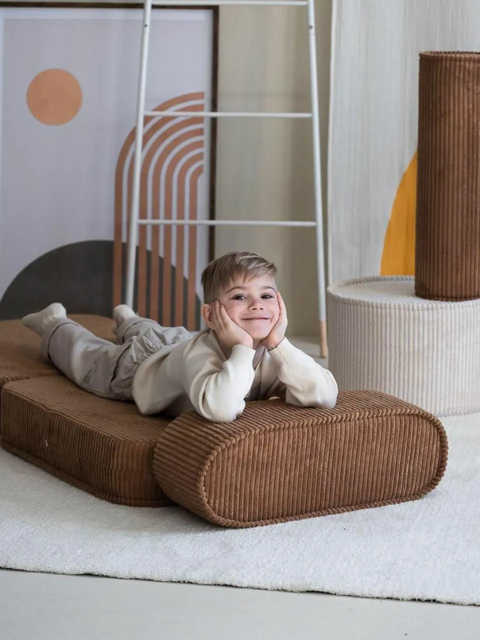 Kinder Wigiwama Kinder-Klappsessel Sugar aus Cord