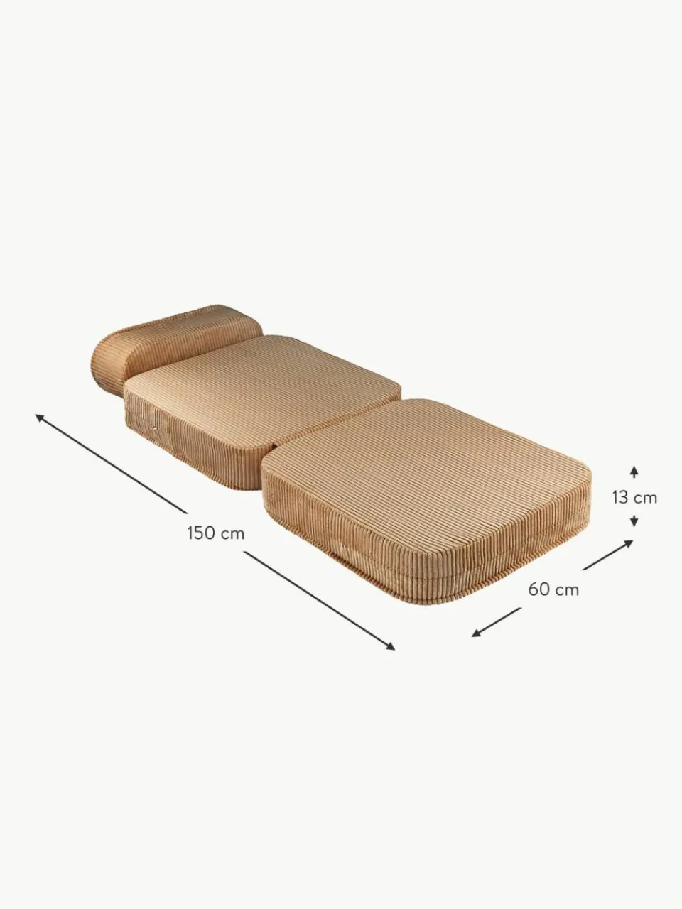 Kinder Wigiwama Kinder-Klappsessel Sugar aus Cord