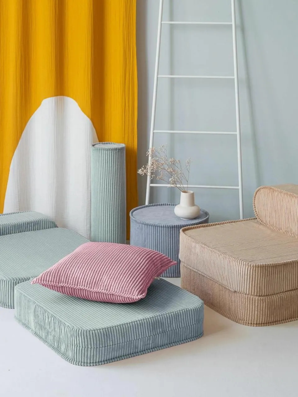 Kinder Wigiwama Kinder-Klappsessel Sugar aus Cord
