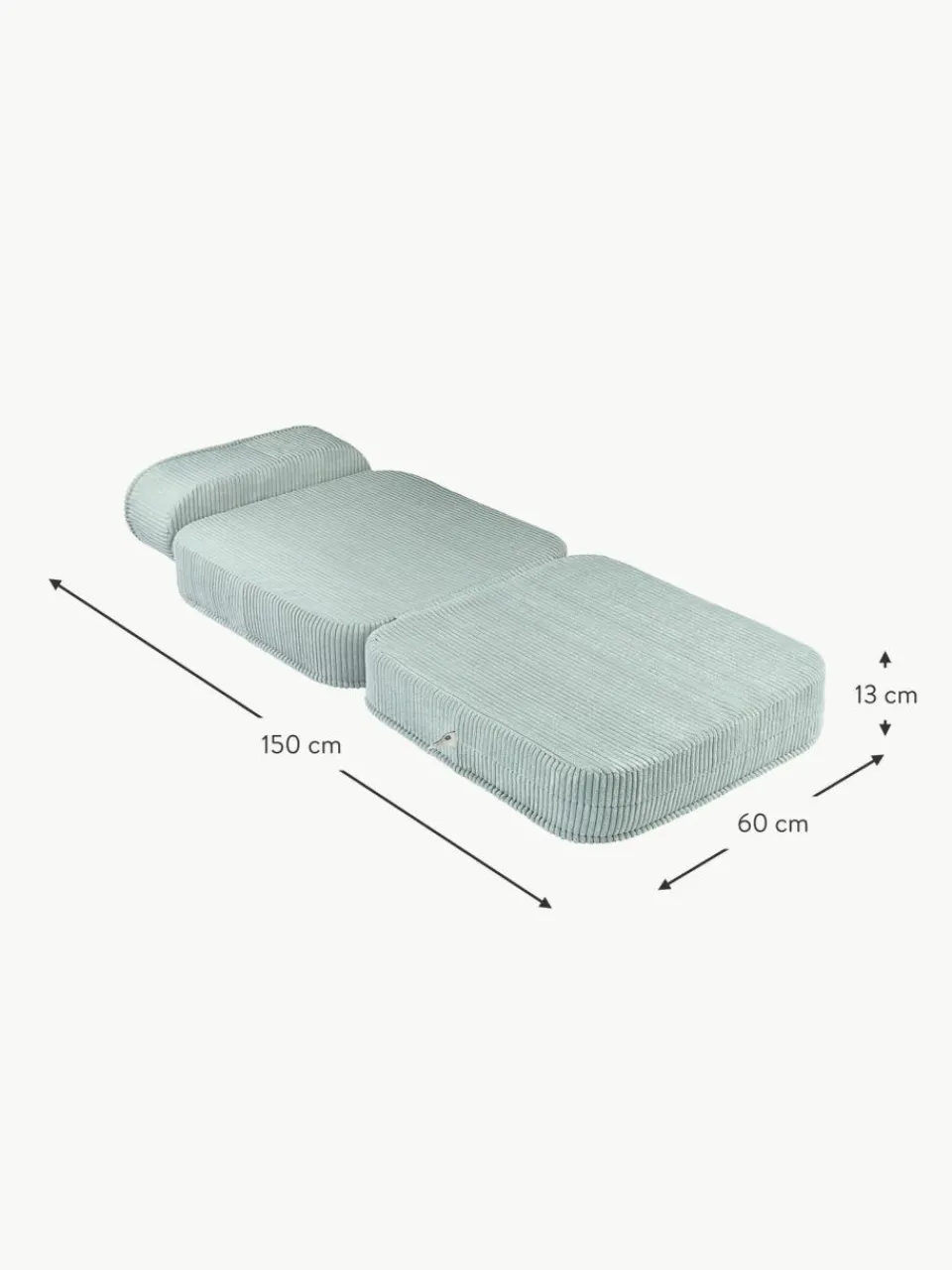 Kinder Wigiwama Kinder-Klappsessel Sugar aus Cord