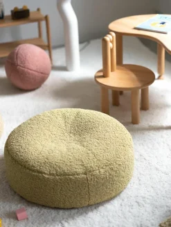 Kinder Wigiwama Kinder-Pouf Sugar aus Teddy, Ø 65 cm