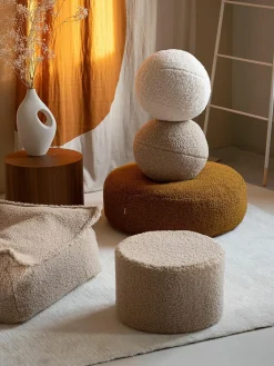 Kinder Wigiwama Kinder-Pouf Sugar aus Teddy, Ø 65 cm